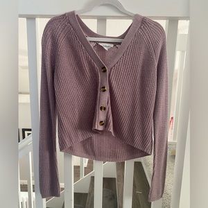 Cute lavender button down sweater